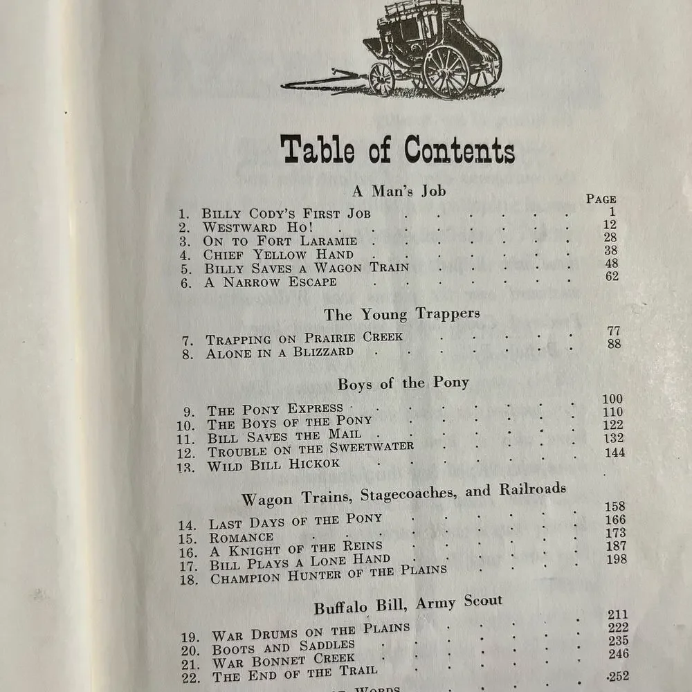 Buffalo Bill Cody The‎ American Adventure Series Book 1962